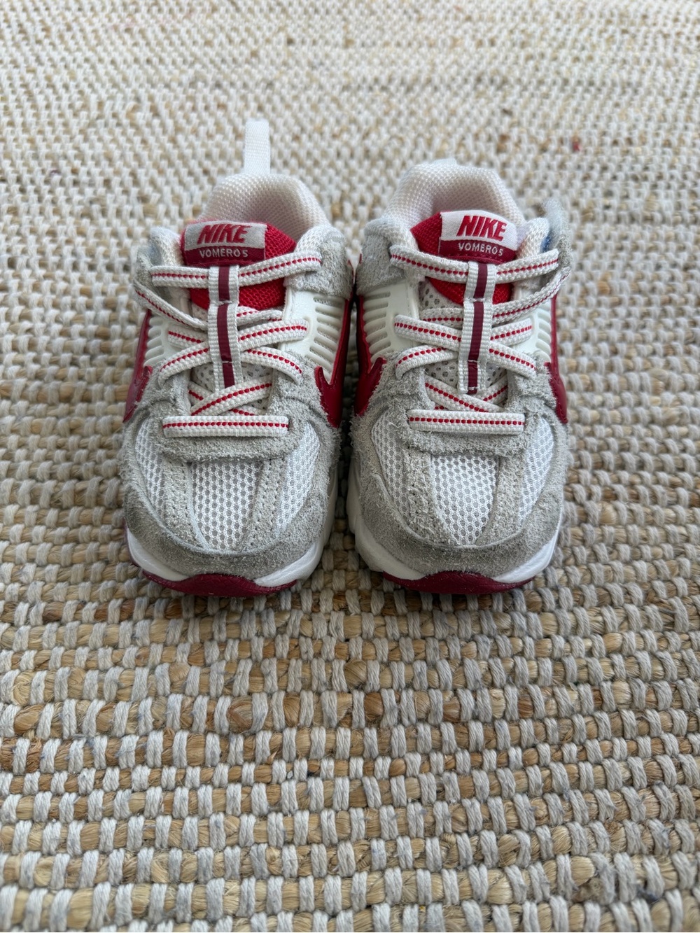 Nike Kids White and Red Romeros Sneakers